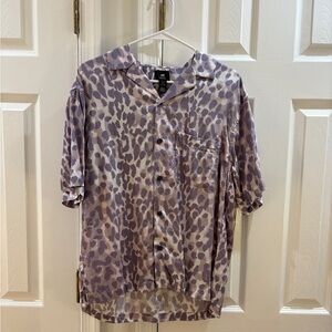 Purple leopard shirt